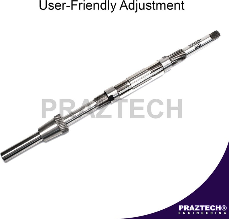 PRAZTECH Long Pilot HSS Blade Adjustable Expanding Hand Reamer | KINGPINS Ream | Repair Work | Workshop Tool DIY (H13 : 1 3/16" - 1 11/32” (30.16-34.1) mm) - Image 5